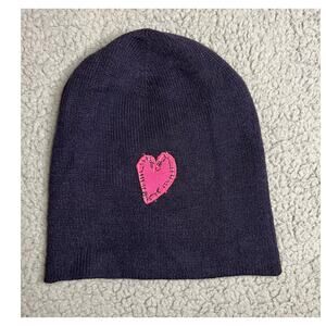 Aqua+Kerri Rosenthal Heart Beanie OS NWT (B150240)